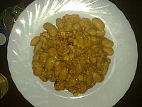 Mexicka fazolova panev, chleb